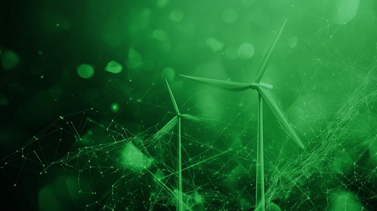 green abstract renewable energy