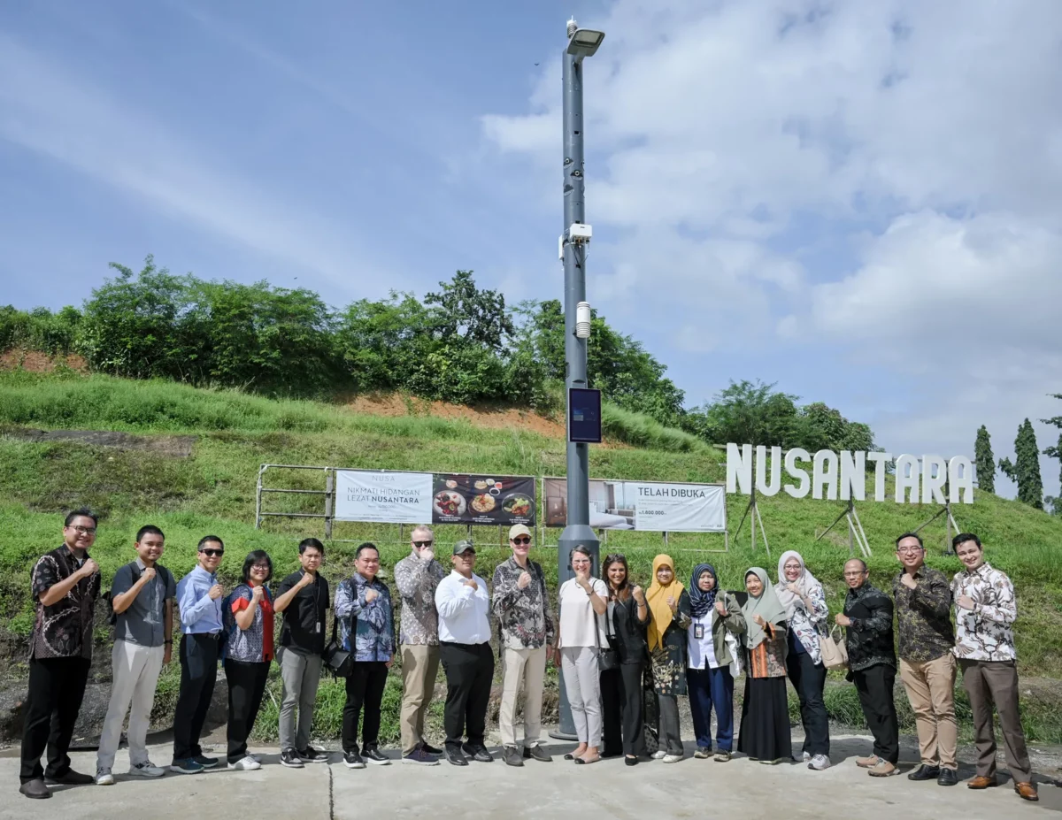 The team behind the Nusantara Smart Pole project