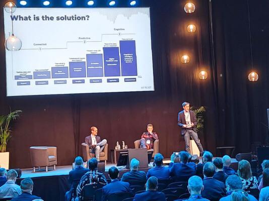 Joni Kontturi on stage at the Imagine Citiverse event