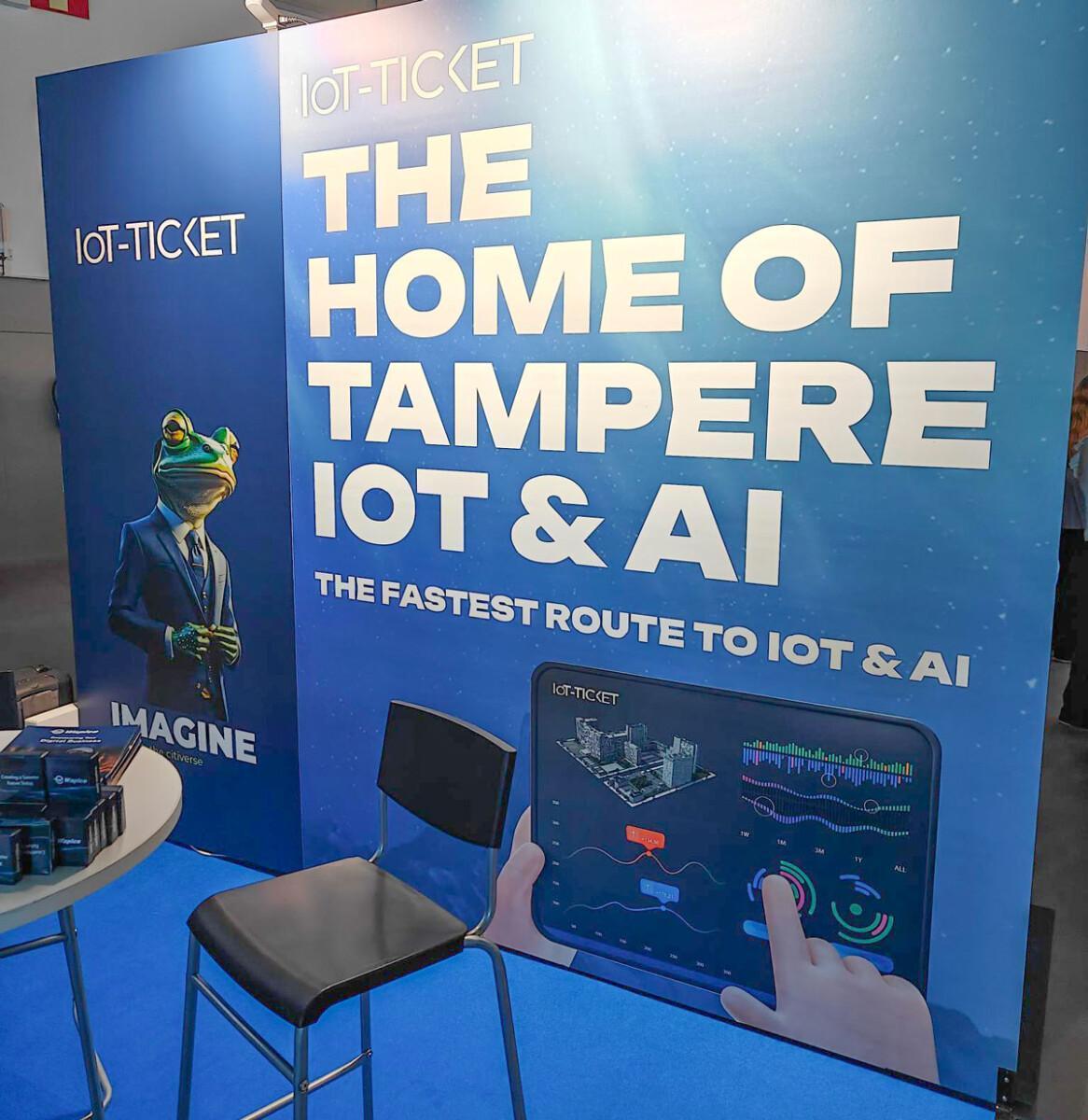 IoT-TICKET's booth at the event
