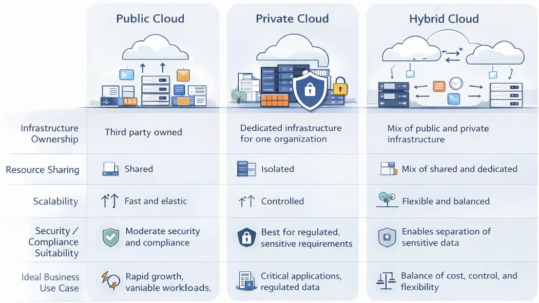 Cloud comparision table