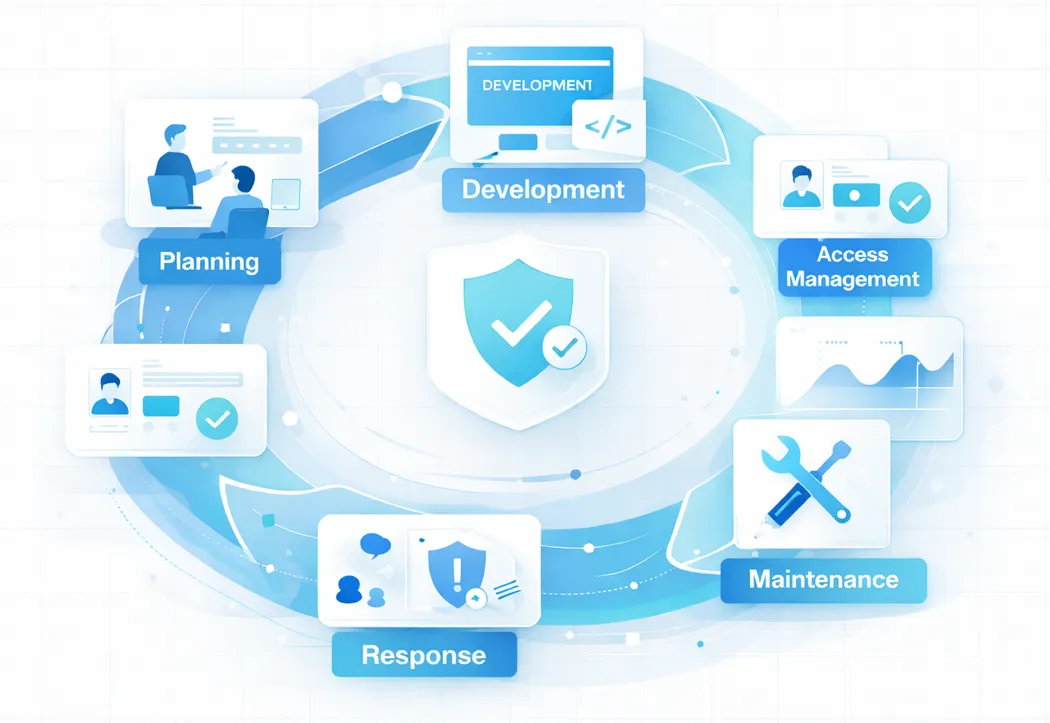 What are the benefits of strong information security practices? 3 Software security lifecycle diagram